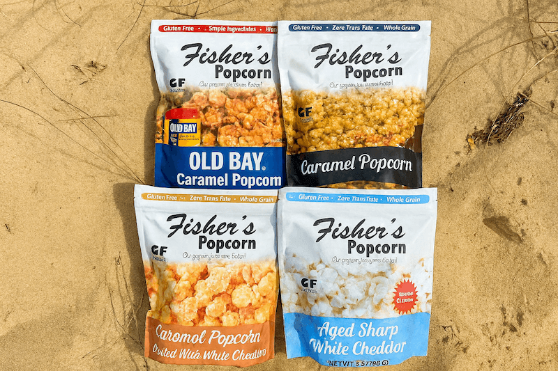 Fishers popcorn bags header