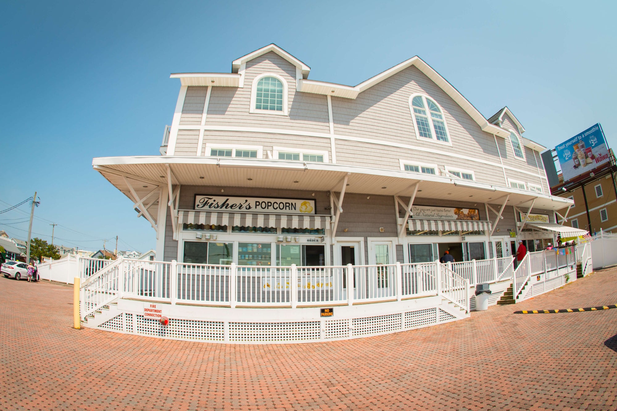 Fisher's Popcorn Fenwick Island right near Ocean City MD and not far from Bethany Beach and Rehoboth Beach