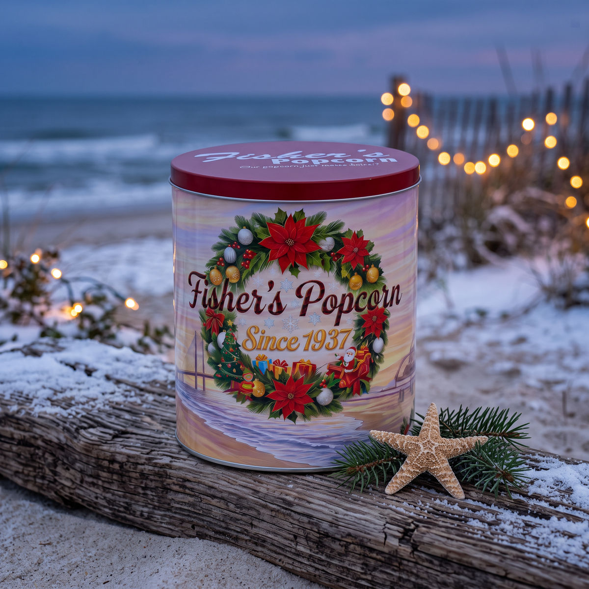 1 Gallon Holiday Tin