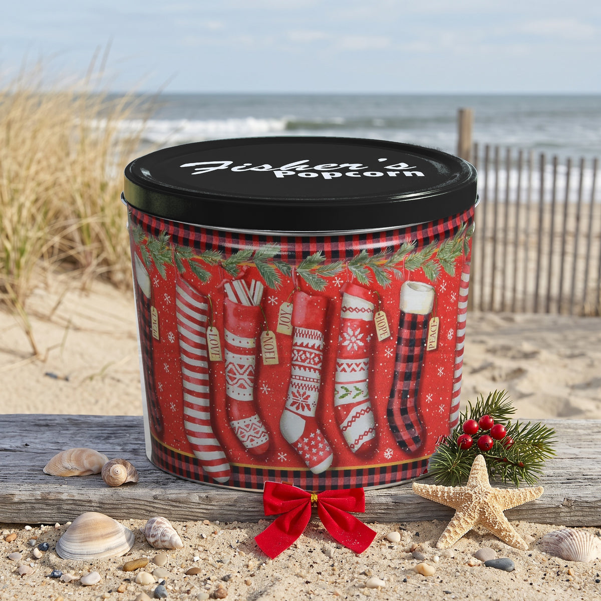 2 Gallon Holiday Tin