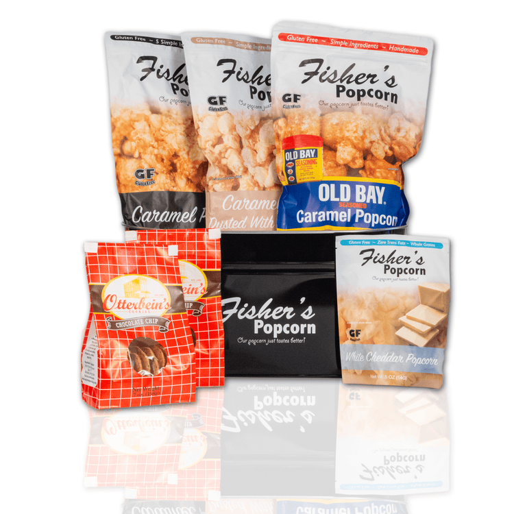 Fishers Popcorn Original Caramel Popcorn Rehoboth Beach Gift Basket-Fisher's Popcorn-